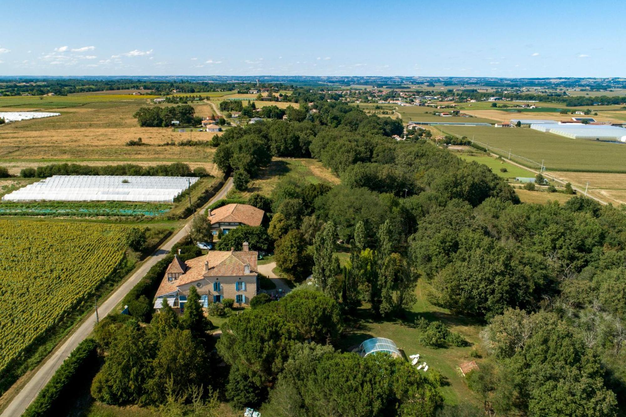 La Maison De L'Ecolieu Du Turc - Piscine Partagee Le Mas-dʼAgenais Eksteriør billede